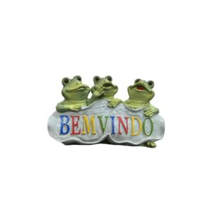 Trio De Sapo Bem Vindo Colorido