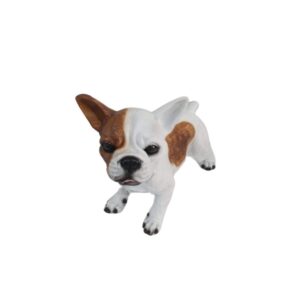 Cachorro Bulldog Frances Bidu Branco E Marrom