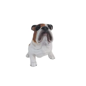 Cachorro Bulldog Inglês Duke P - Branco E Marrom