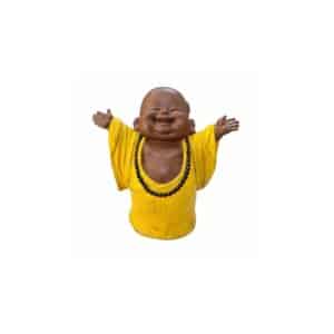 Monge Feliz Amarelo E Marrom