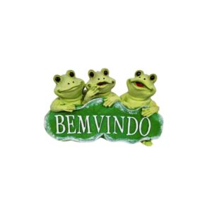 Trio De Sapo Bem Vindo Verde/branco